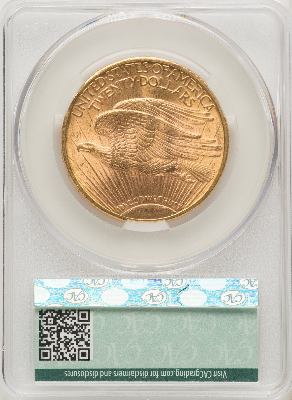 1922 $20 Saint-Gaudens Double Eagle CACG MS62