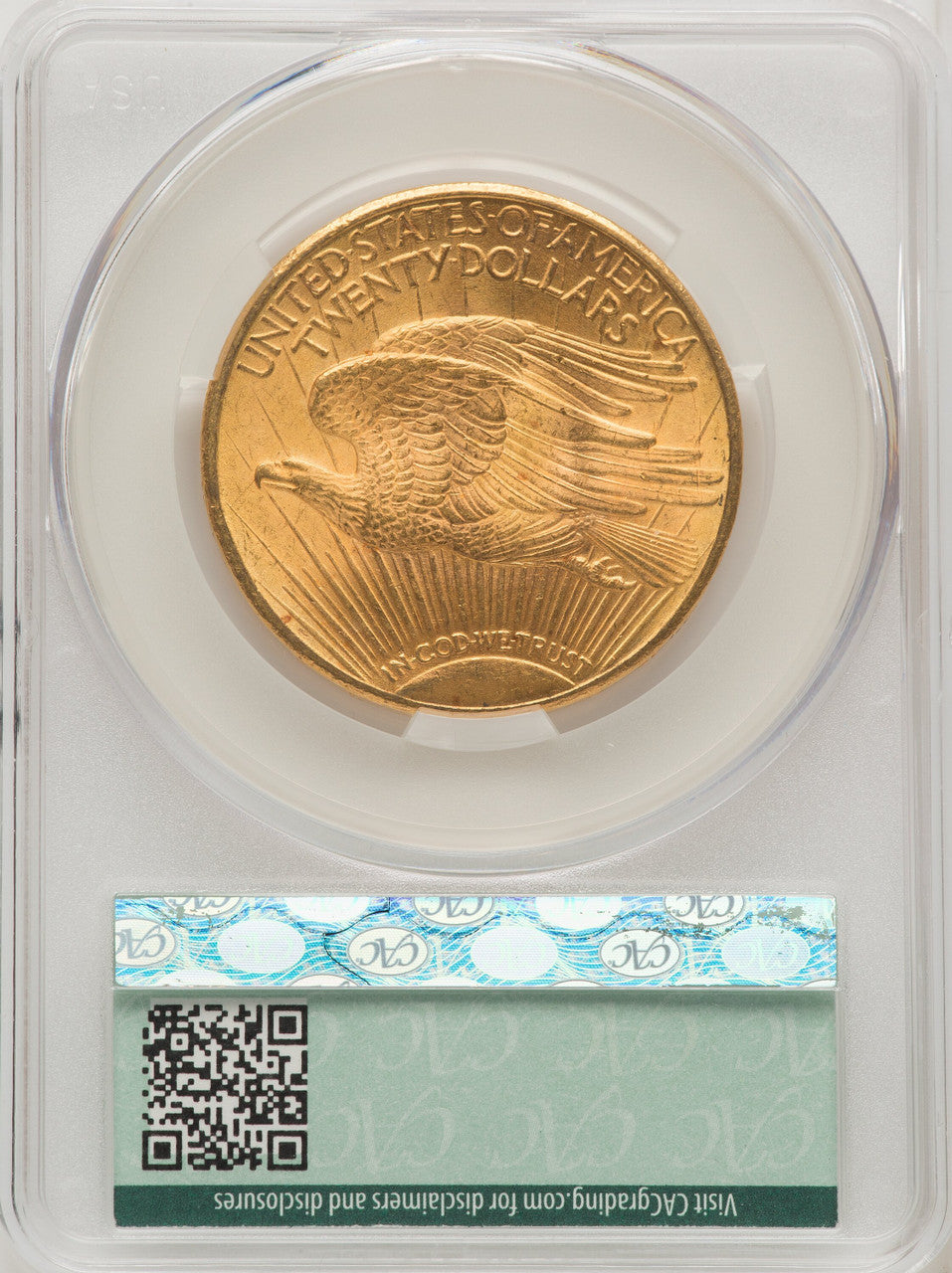 1924 $20 Saint Saint-Gaudens Double Eagle CACG MS63