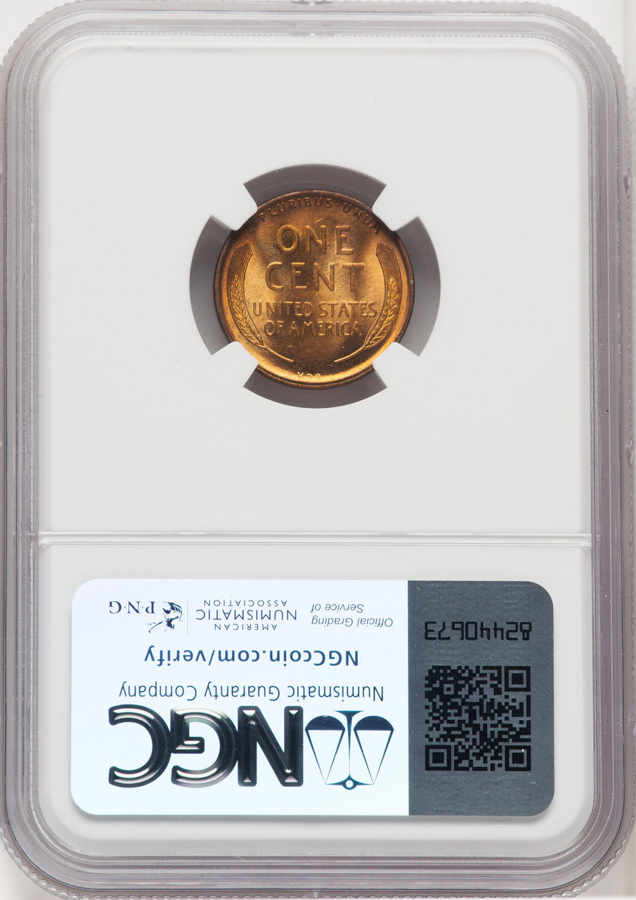 1909 1C VDB RD Lincoln Cent NGC MS67 (766888004)