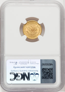 1902 $2.50 Liberty Quarter Eagle NGC MS66