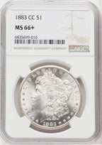 1883-CC $1 Morgan Dollar NGC MS66+ (766337018)