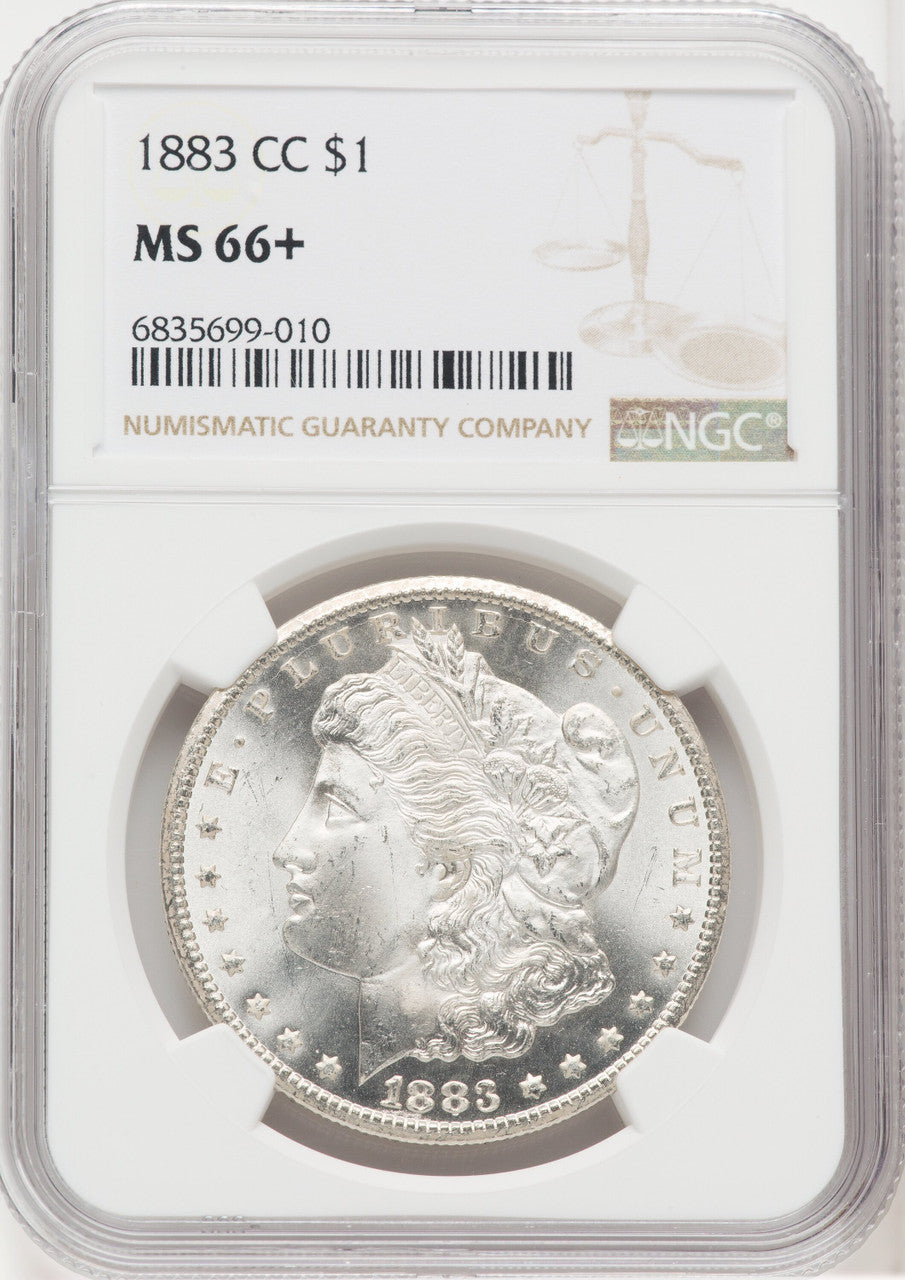 1883-CC $1 Morgan Dollar NGC MS66+ (766337018)