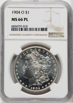 1904-O $1 PL Morgan Dollar NGC MS66