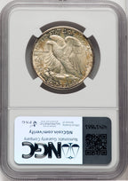 1936-D 50C Walking Liberty Half Dollar NGC MS66+