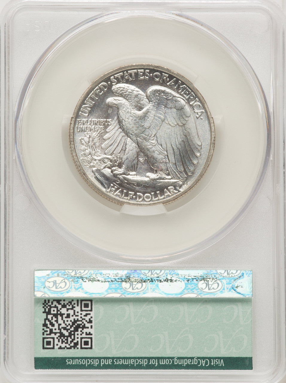 1941-S 50C Walking Liberty Half Dollar CACG MS66