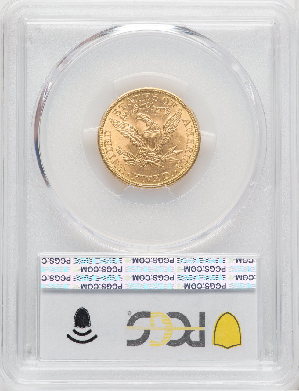 1908 $5 Liberty Liberty Half Eagle PCGS MS65+