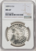 1899-O $1 Morgan Dollar NGC MS67 (767219003)