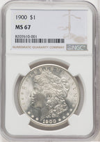 1900 $1 Morgan Dollar NGC MS67 (768008016)