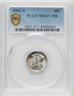 1942-S 10C FB Mercury Dime PCGS MS67+ (759784003)