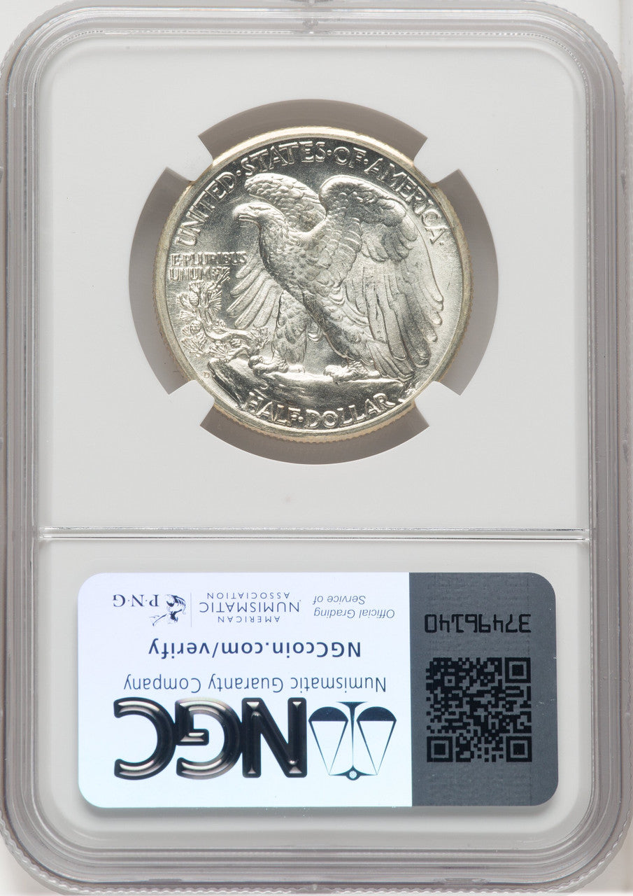 1944-D 50C Walking Liberty Half Dollar NGC MS67+