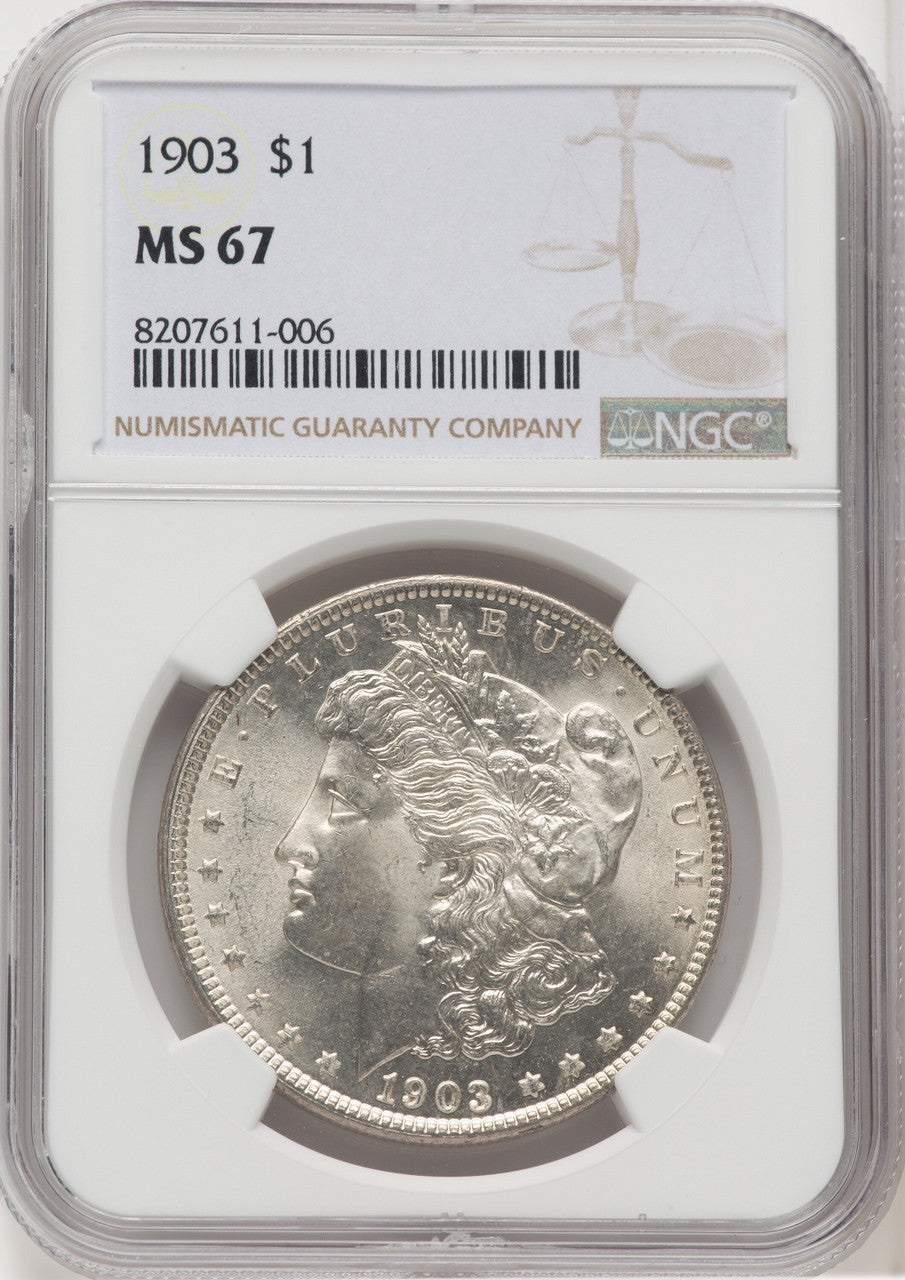 1903 $1 Morgan Dollar NGC MS67 (768008017)