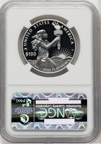 2014-W $100 One-Ounce Platinum Eagle First Strike ER Blue NGC PF70