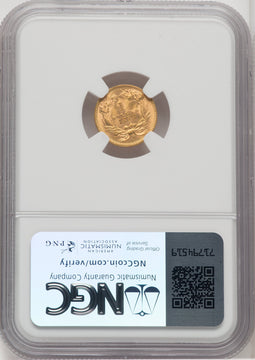 1888 G$1 Gold Dollar NGC MS66