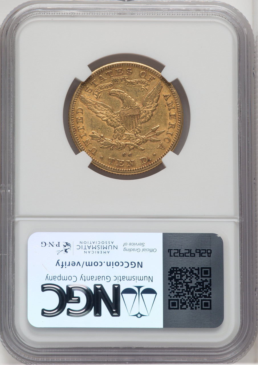 1891-CC $10 Liberty Eagle NGC AU53