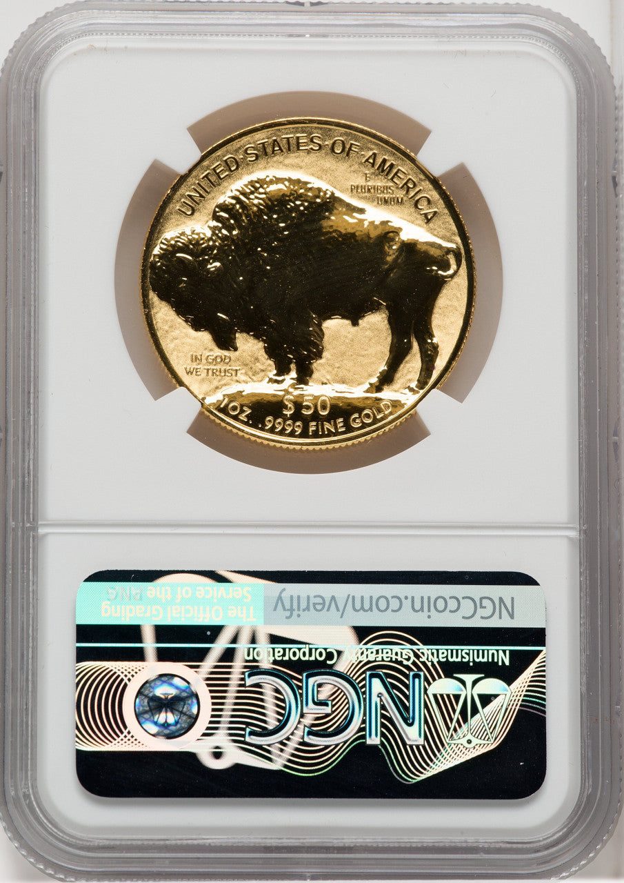 2013-W $50 Gold Buffalo Reverse Proof NGC PF70 Don Everhart