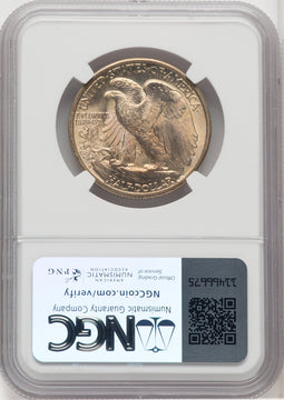 1946-D 50C Walking Liberty Half Dollar NGC MS67 (765833020)