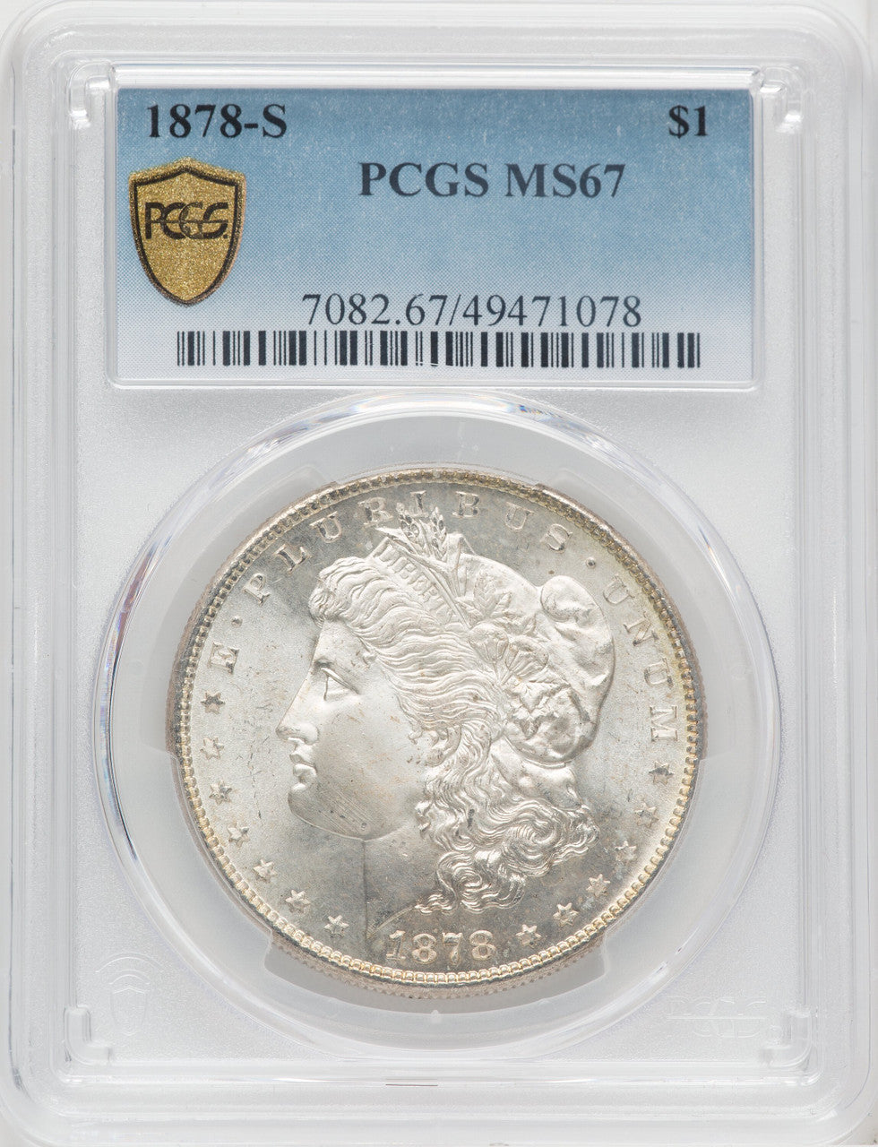 1878-S $1 Morgan Dollar PCGS MS67