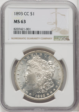 1893-CC Morgan Dollar NGC MS63