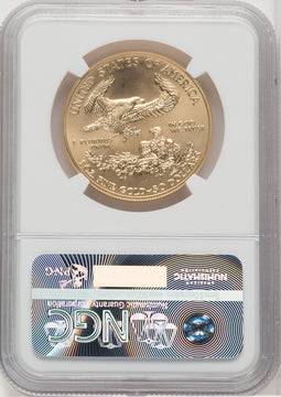 2016-W $50 One-Ounce Gold Eagle First Strike 30th Anniversary St. Gaudens Signature NGC MS70