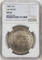 1900 Lafayette Dollar Commemorative Silver NGC MS65