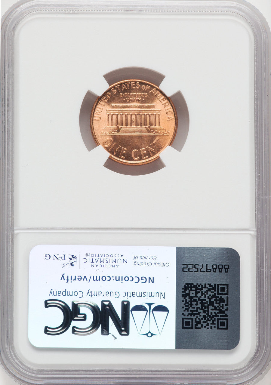 1995 1C DBL DIE RD Lincoln Cent NGC MS69 (768553004)