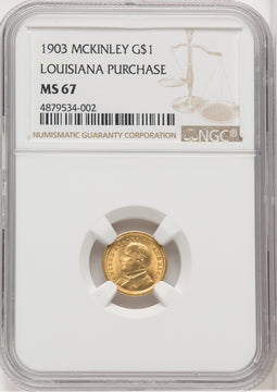1903 G$1 MCKIN Commemorative Gold NGC MS67 (768584010)