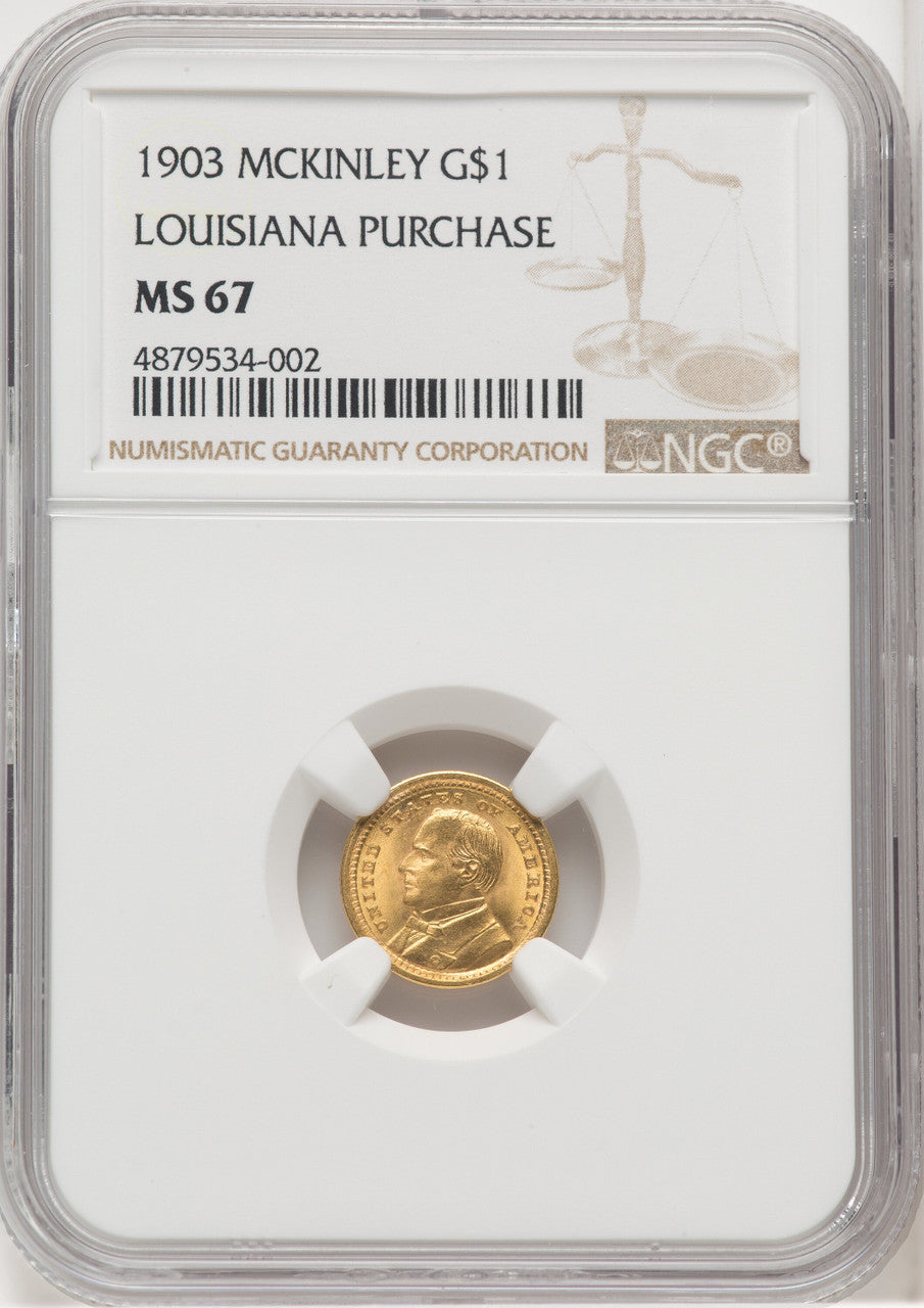 1903 G$1 MCKIN Commemorative Gold NGC MS67 (768584010)