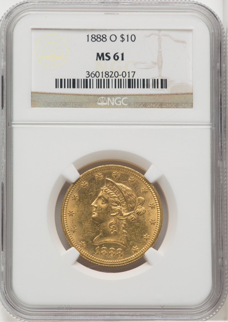 1888-O $10 Liberty Eagle NGC MS61