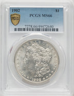 1902 Morgan Dollar PCGS MS66