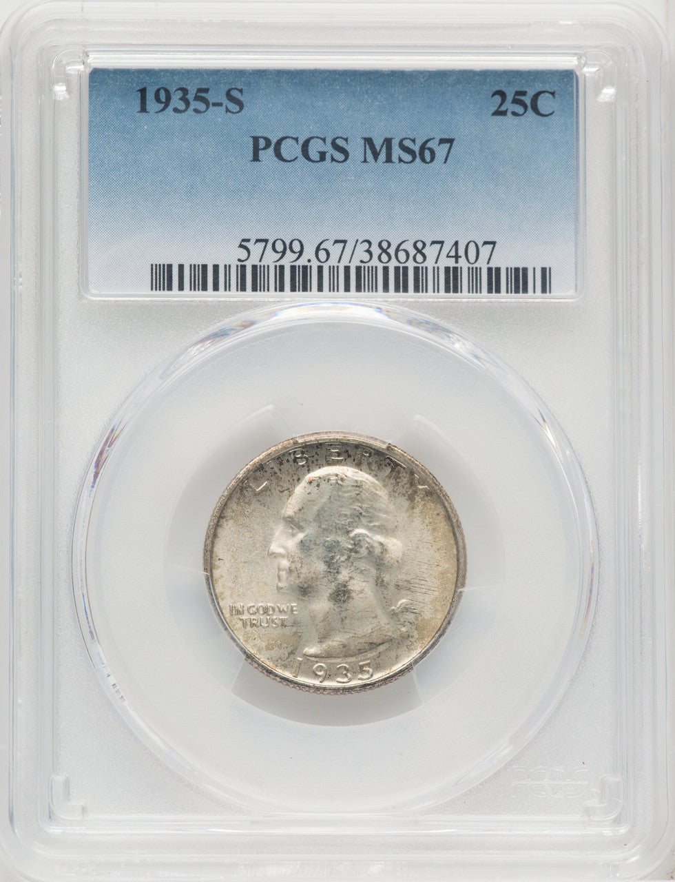 1935-S 25C Washington Quarter PCGS MS67 (768582015)