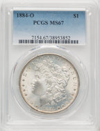 1884-O $1 Morgan Dollar PCGS MS67