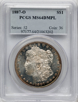 1887-O $1 DM Morgan Dollar PCGS MS64