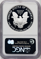 2005-W Silver Eagle Brown Label NGC PF70