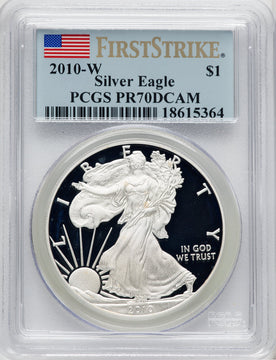 2010-W S$1 Silver Eagle First Strike FS Flag PCGS PR70 (767185063)