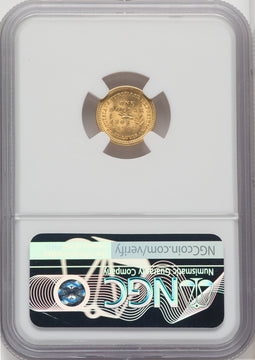 1903 G$1 JEFF Green Label Commemorative Gold NGC MS67