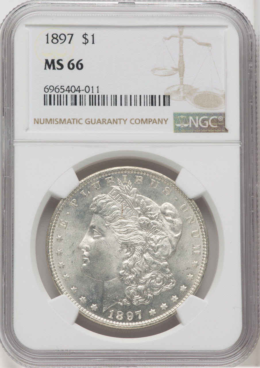 1897 $1 Morgan Dollar NGC MS66 (506231077)