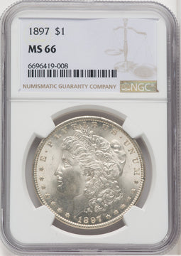 1897 $1 Morgan Dollar NGC MS66 (506231075)