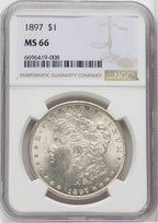 1897 $1 Morgan Dollar NGC MS66 (506231075)