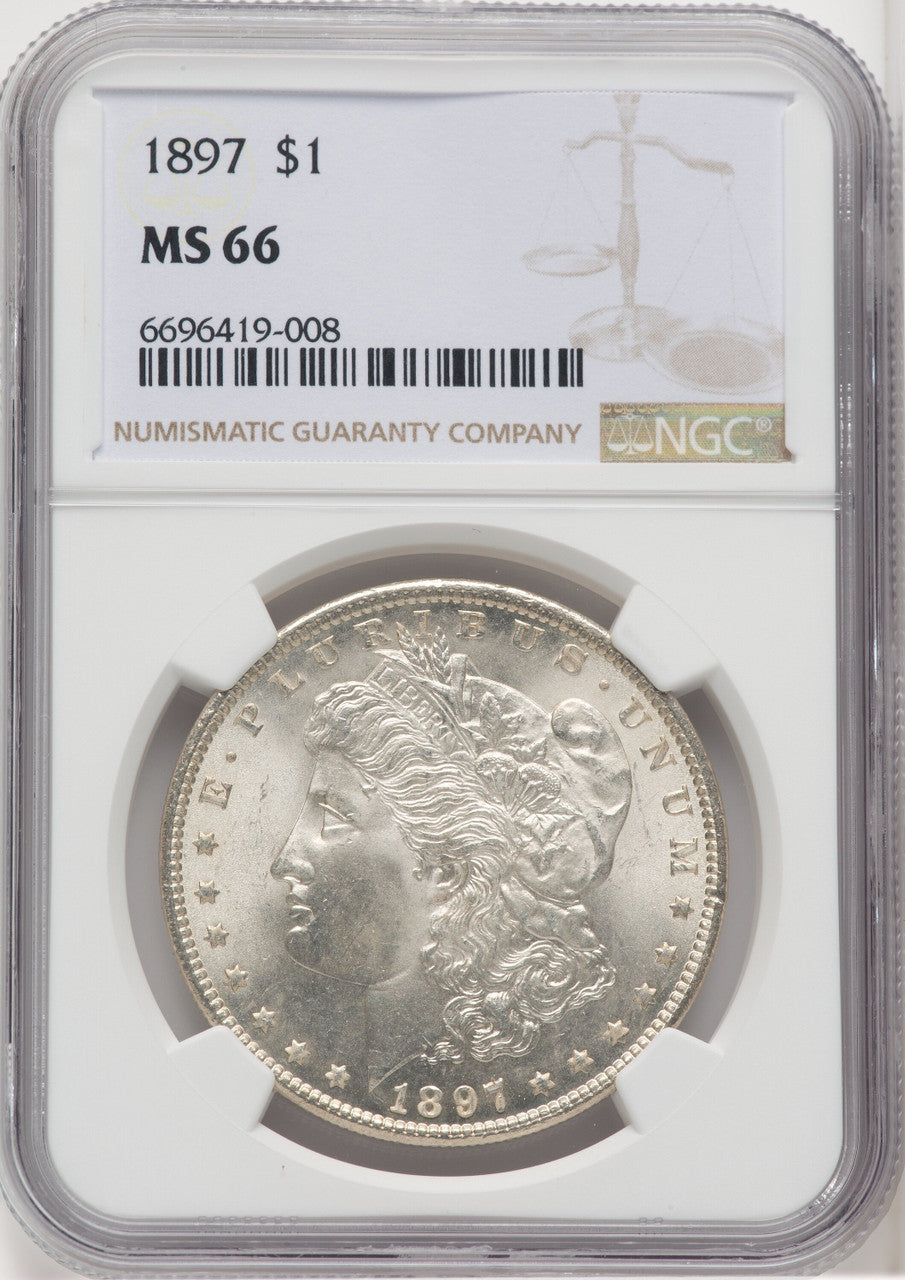 1897 $1 Morgan Dollar NGC MS66 (506231075)