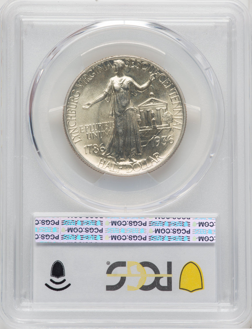 1936 50C Lynchburg Commemorative Silver PCGS MS67