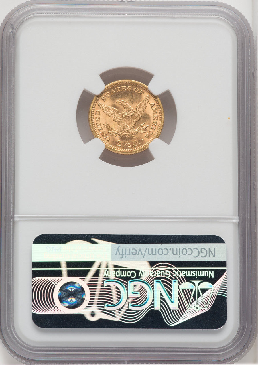 1878 $2.50 Liberty Quarter Eagle NGC MS65 (768602050)