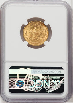 1898 $5 Liberty Half Eagle NGC MS66 (768602026)