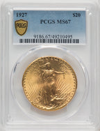 1927 $20 Saint-Gaudens Double Eagle PCGS MS67 (768417012)