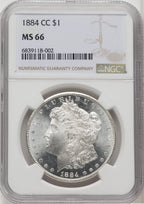 1884-CC $1 Morgan Dollar NGC MS66 (519347016)