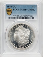 1882-CC $1 DM Morgan Dollar PCGS MS65+