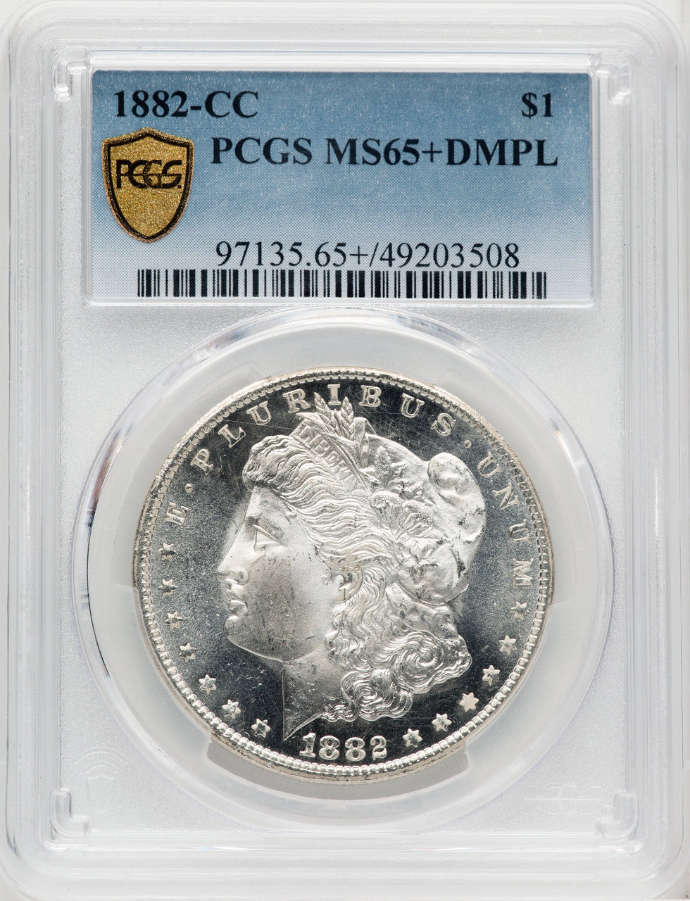 1882-CC $1 DM Morgan Dollar PCGS MS65+