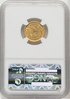 1846-O $2.50 Liberty Quarter Eagle NGC AU58