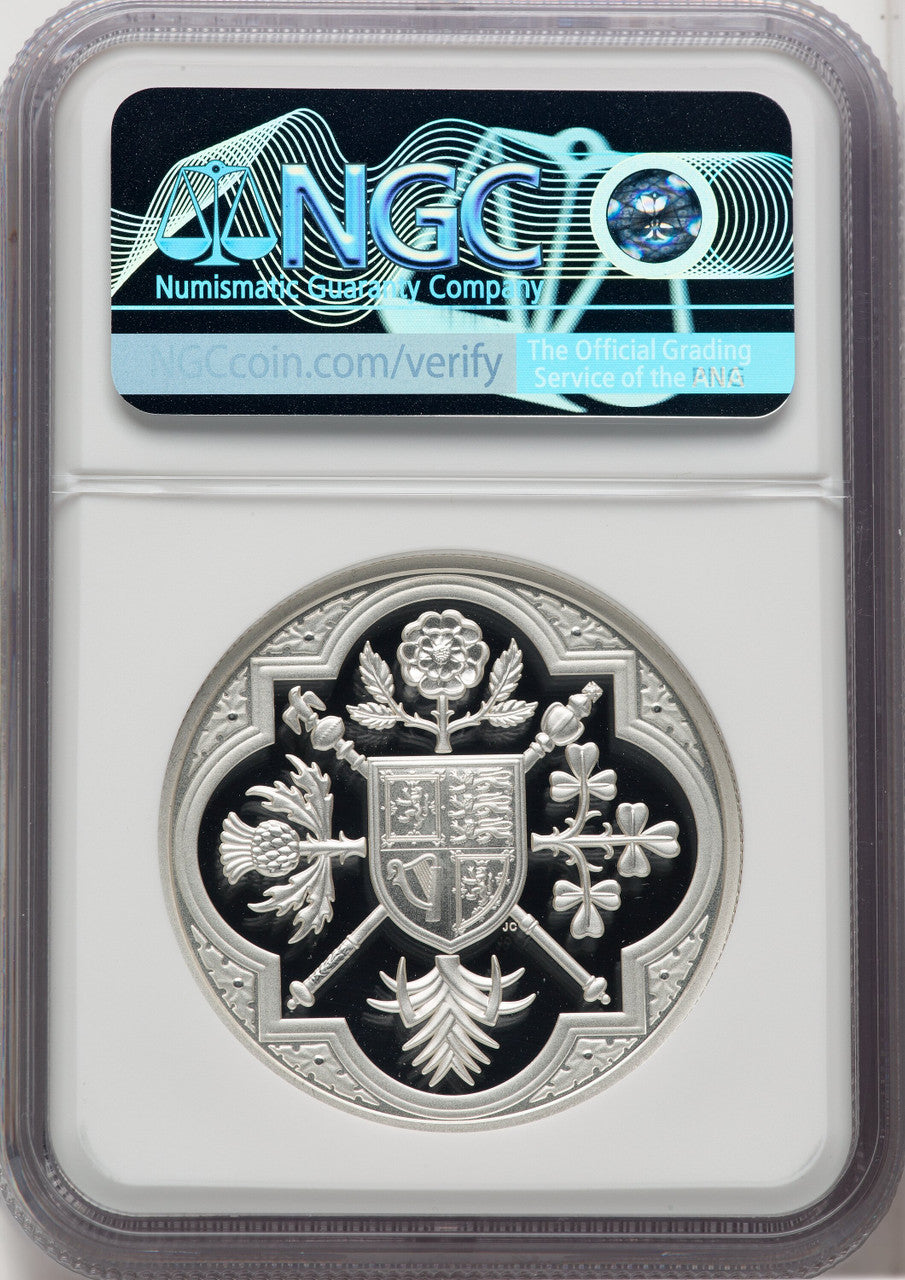2023 2oz King Charles III Coronation Silver Coin NGC PF70