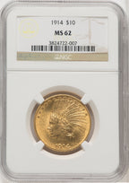 1914 $10 Indian Eagle NGC MS62