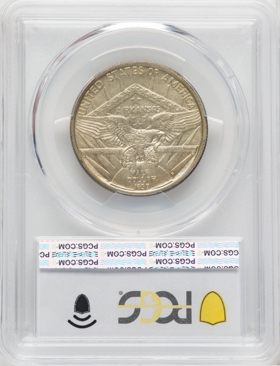 1937-S 50C Arkansas Commemorative Silver PCGS MS66
